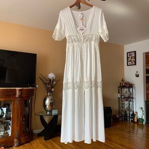 Ivory maxi Dress
